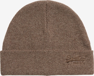 Bonnet 'ESSENTIAL' Superdry & Co en marron : devant