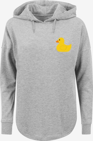 F4NT4STIC Sweatshirt 'Yellow Rubber Duck' in Grau: predná strana