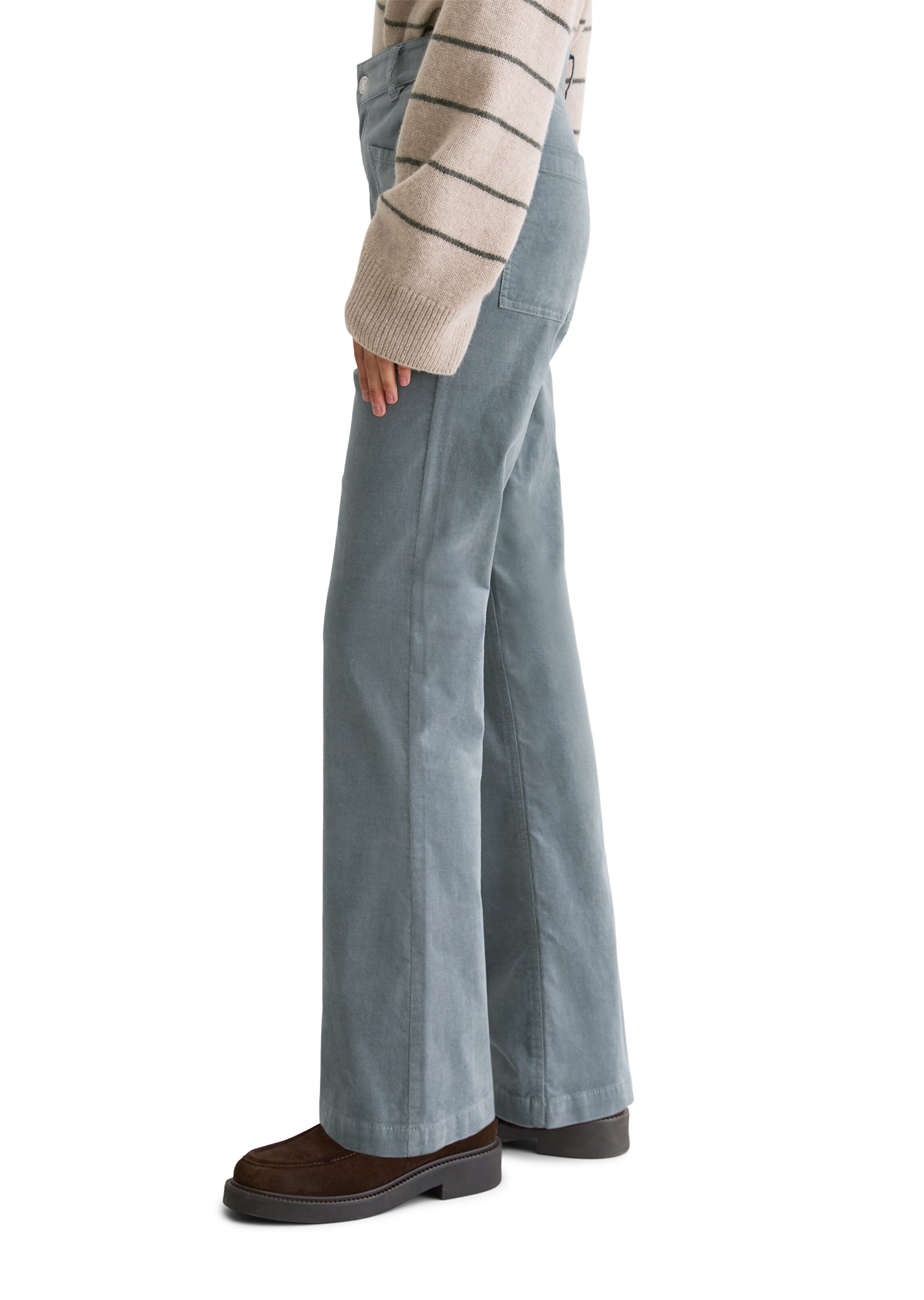 Marc O'Polo Flared Broek in Blauw