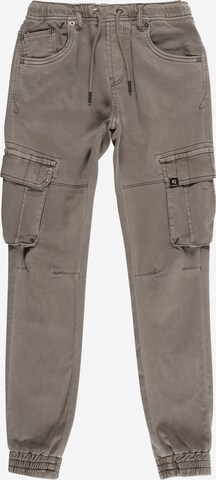 GARCIA Tapered Broek in Grijs: voorkant