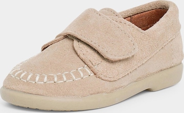Scarpa bassa di Pisamonas in beige: frontale
