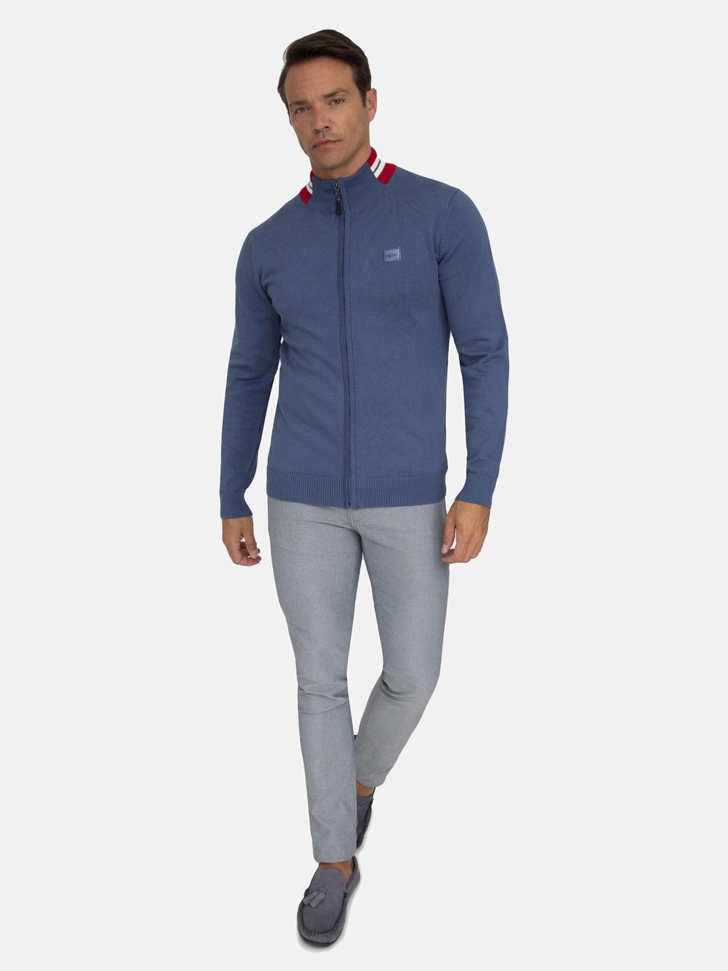 Jacey Quinn Плетена жилетка в синьо