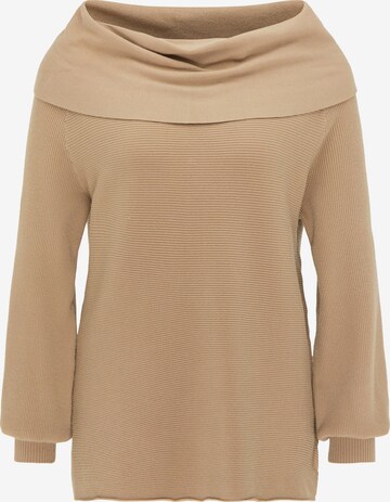 Pull-over Usha en beige : devant