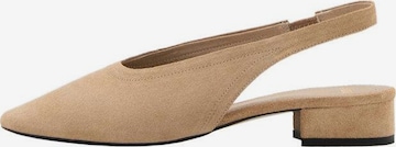 MANGO Slingpumps 'Game1' in Beige: Vorderseite
