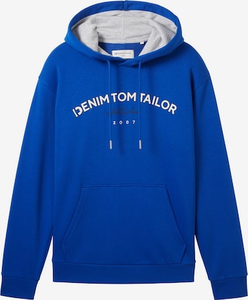 TOM TAILOR DENIM Sweatshirt in Blauw: voorkant