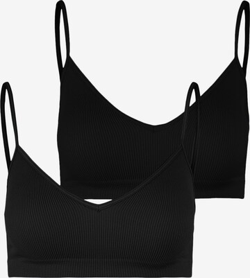 Reggiseno di PIECES in nero: frontale