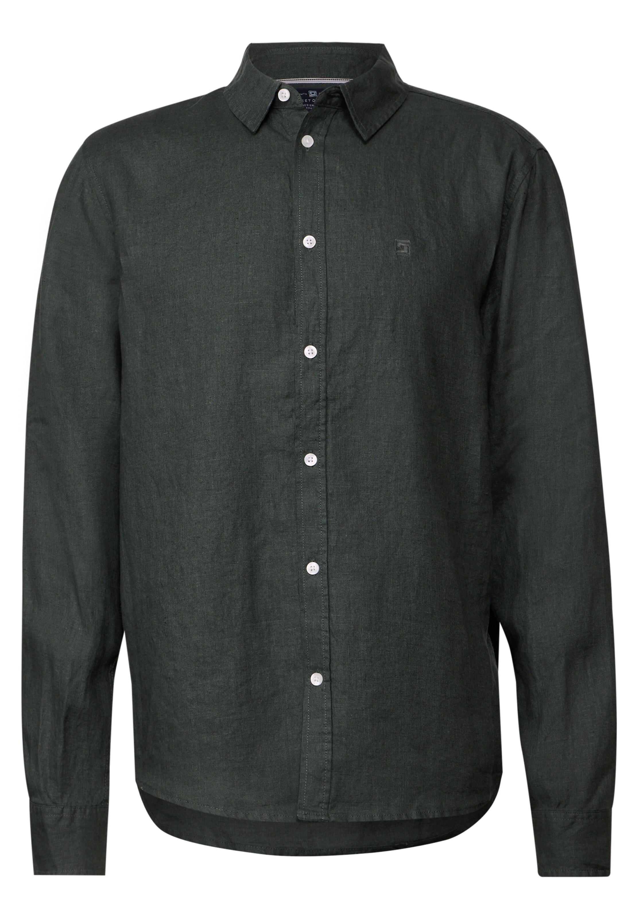 Street One MEN Regular fit Button Up Shirt in Green: front