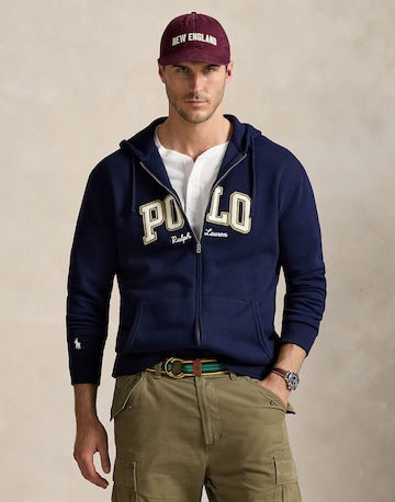 Veste de survêtement Polo Ralph Lauren Big & Tall en bleu : devant