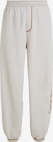 Loosefit Pantalon Calvin Klein Jeans en beige : devant