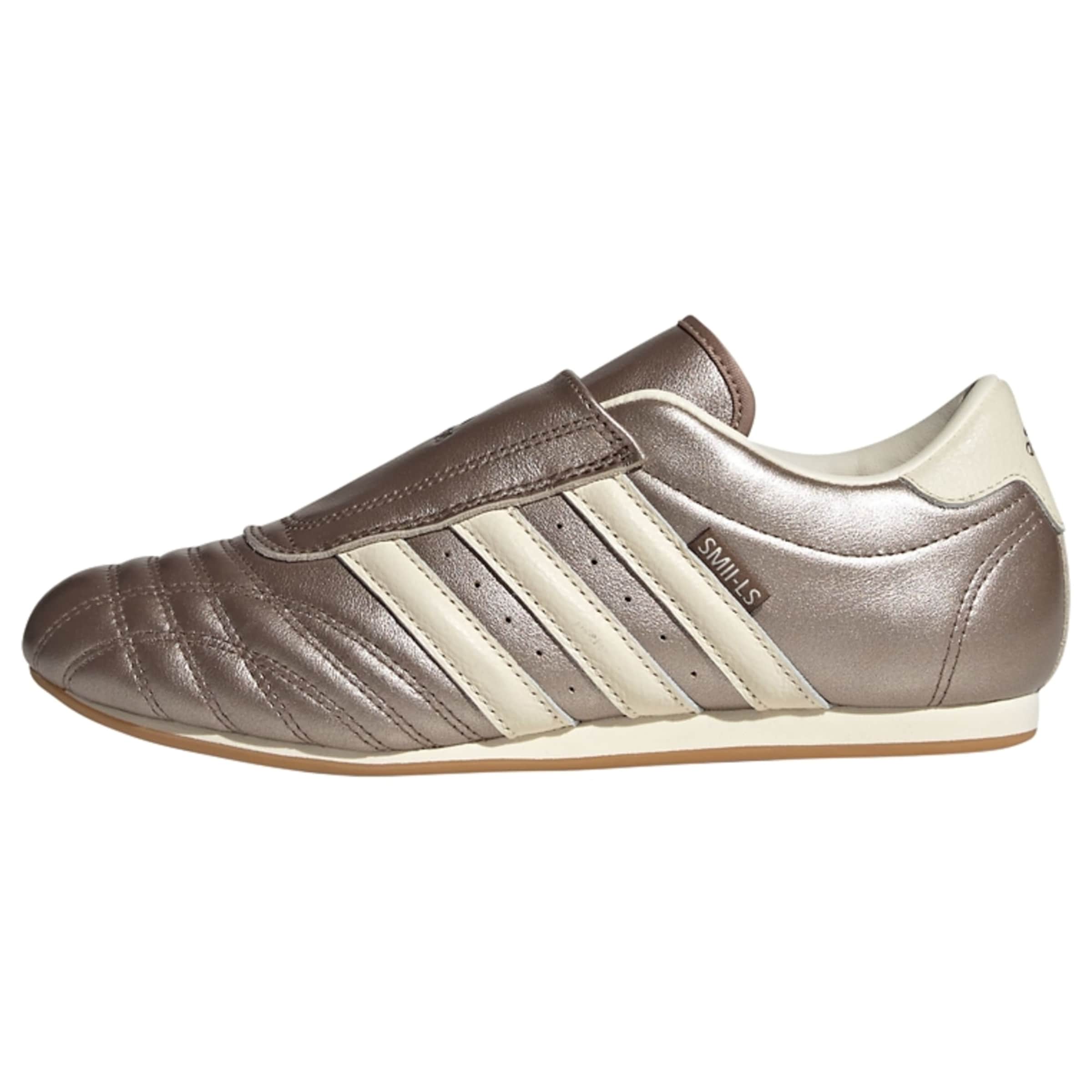 ADIDAS ORIGINALS - Zapatillas sin cordones 'Taekwondo' en bronce: frente