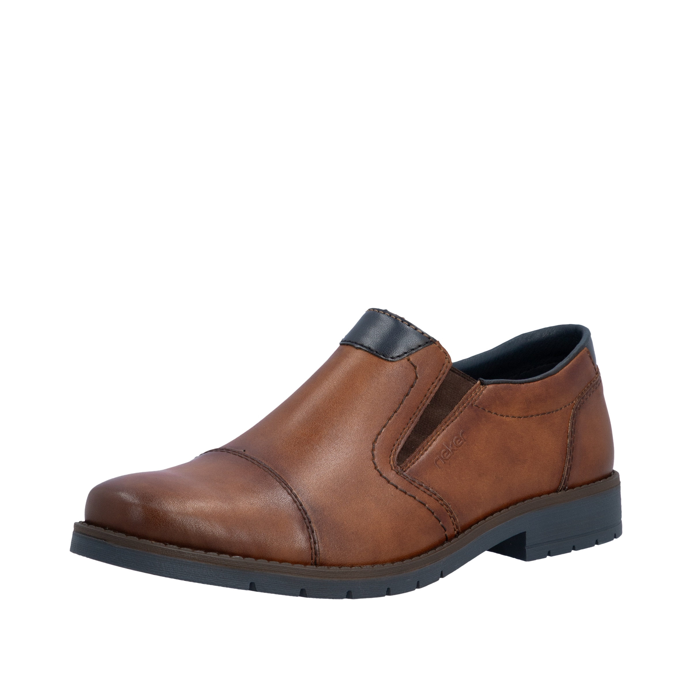 Chaussure basse Rieker en marron : devant
