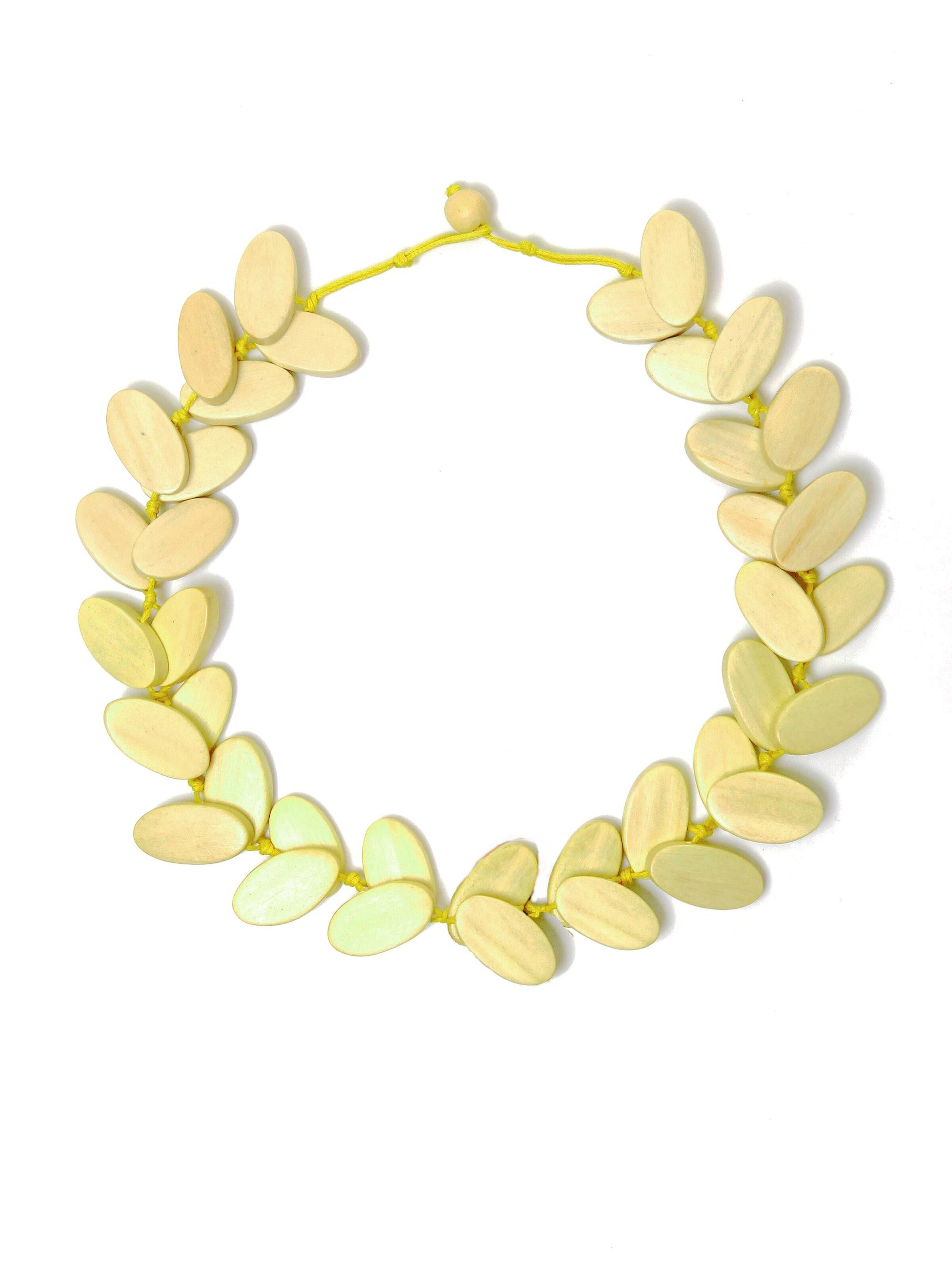 COLLEZIONE ALESSANDRO Necklace 'Anke' in Yellow: front