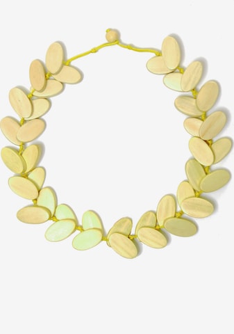 COLLEZIONE ALESSANDRO Necklace 'Anke' in Yellow: front