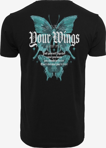 T-Shirt 'Spread Your Wings And Fly' Mister Tee en noir