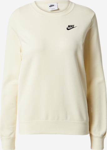 Nike Sportswear - Sweatshirt 'Club Fleece' em bege: frente