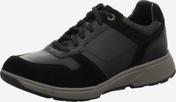 Chaussure à lacets 'Sneaker Low Herren Moscow Echtleder in schwarz' Xsensible en noir : devant
