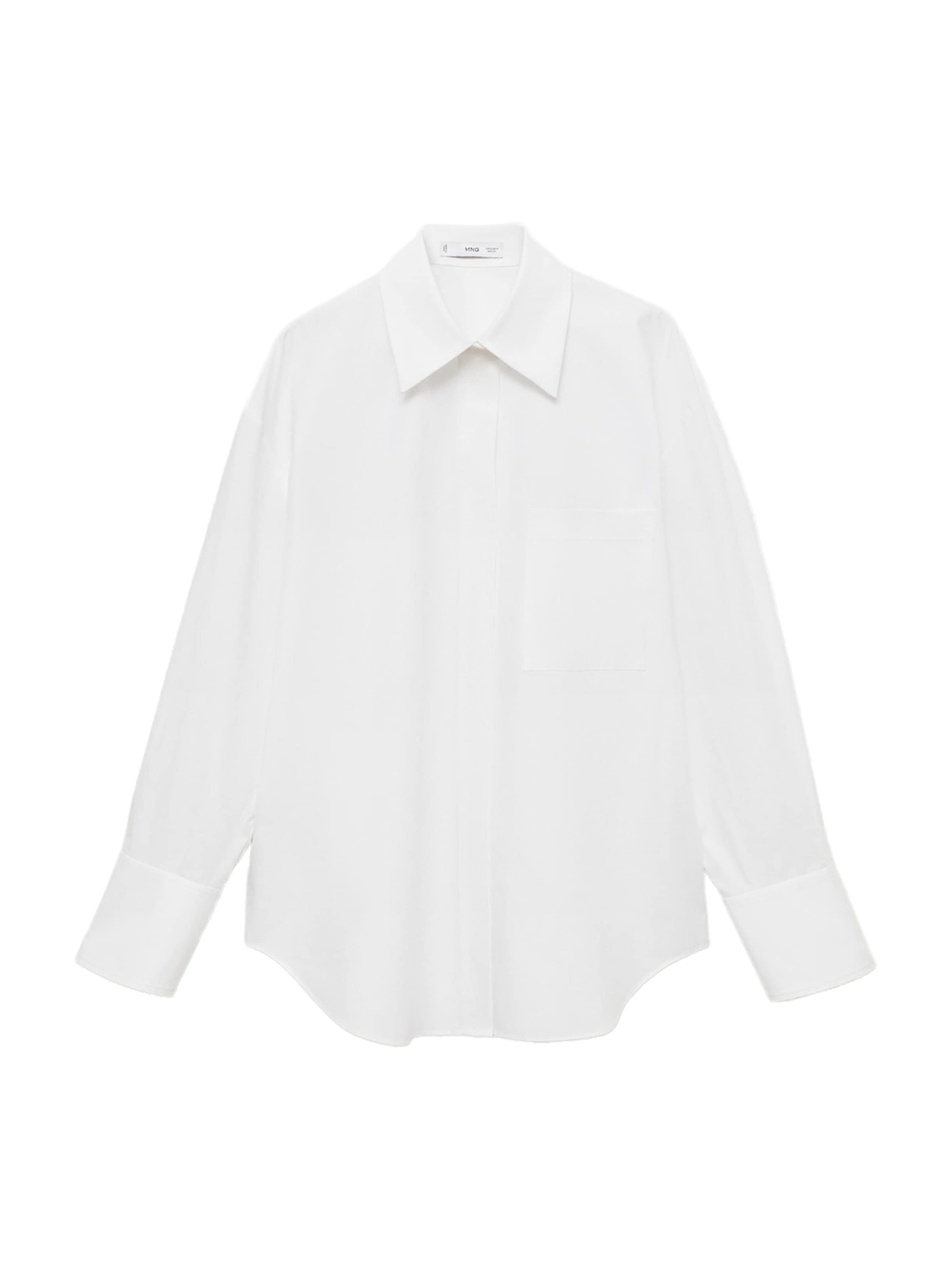 MANGO Blus 'Crocce' i vit: framsida