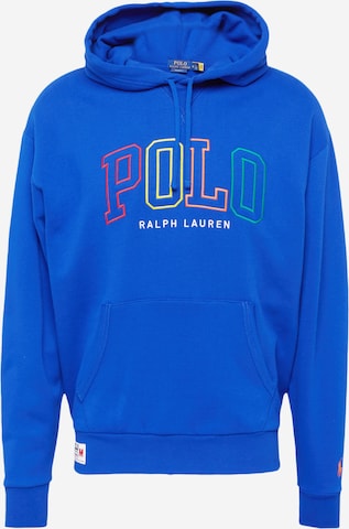 Sweat-shirt Polo Ralph Lauren en bleu : devant