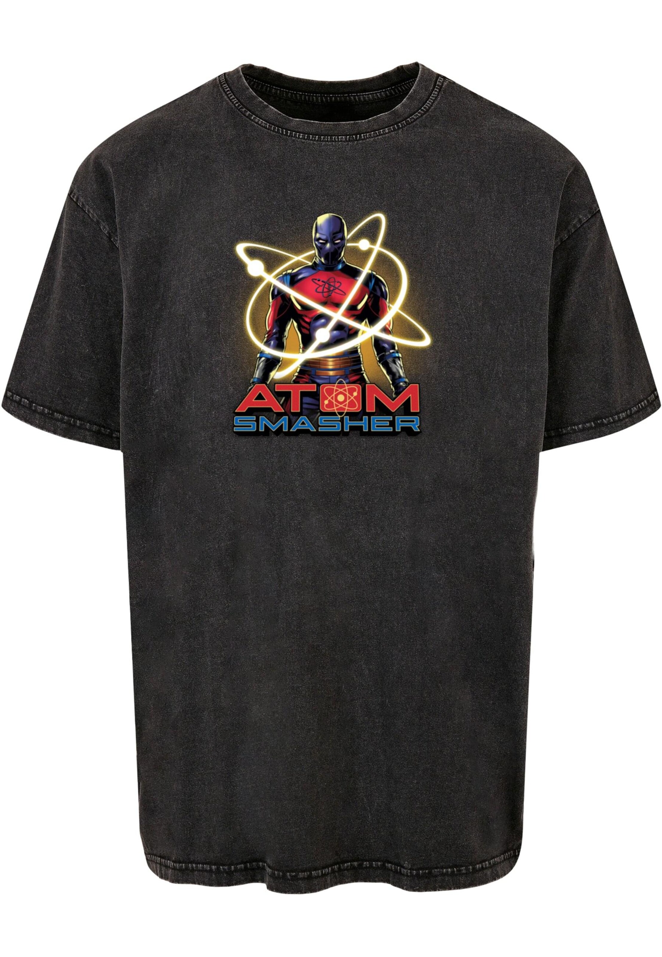 Merchcode Shirt 'Black Adam - Atom' in Schwarz: Vorderseite