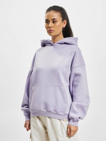 Sweat-shirt DEF en violet : devant