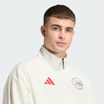 ADIDAS PERFORMANCE Trainingsjack 'Ajax Amsterdam Z.N.E. Anthem' in Wit