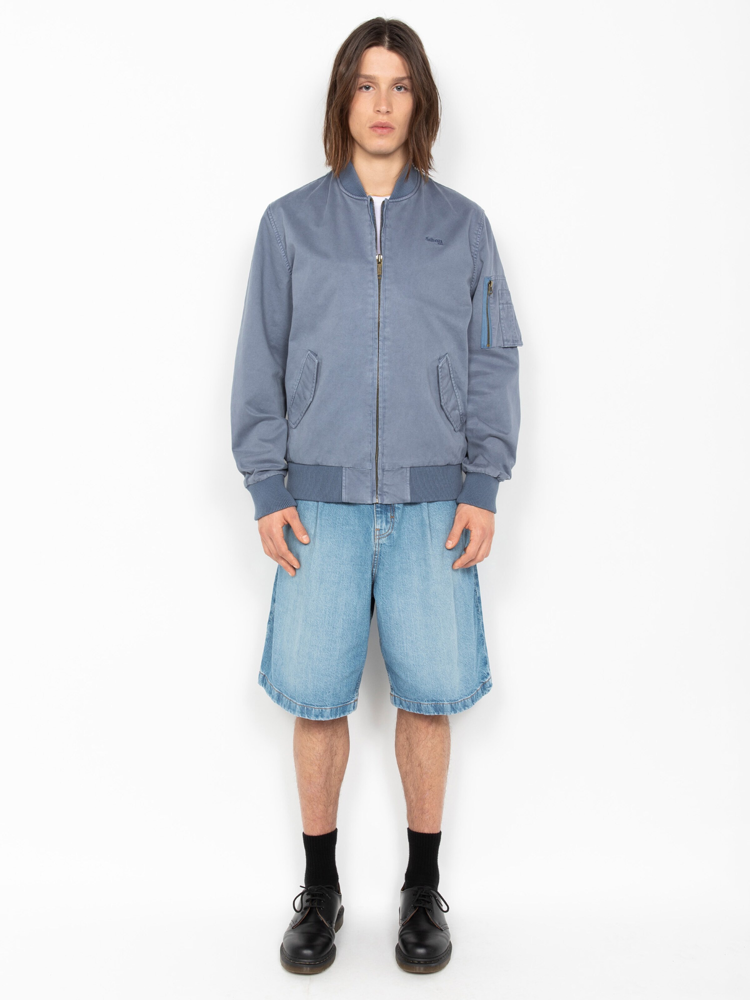 Schott NYC Between-Seasons Coat in Blue