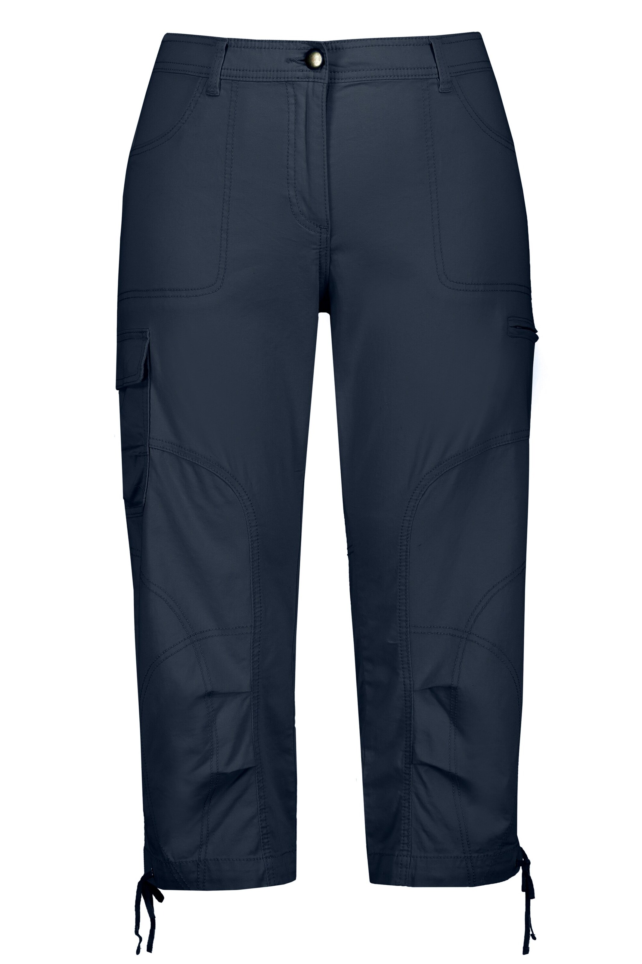 Ulla Popken Cargo trousers in Blue: front