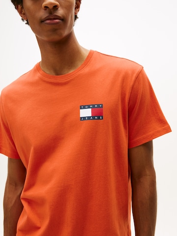 Tommy Jeans Koszulka 'ESSENTIAL' w kolorze pomarańczowy