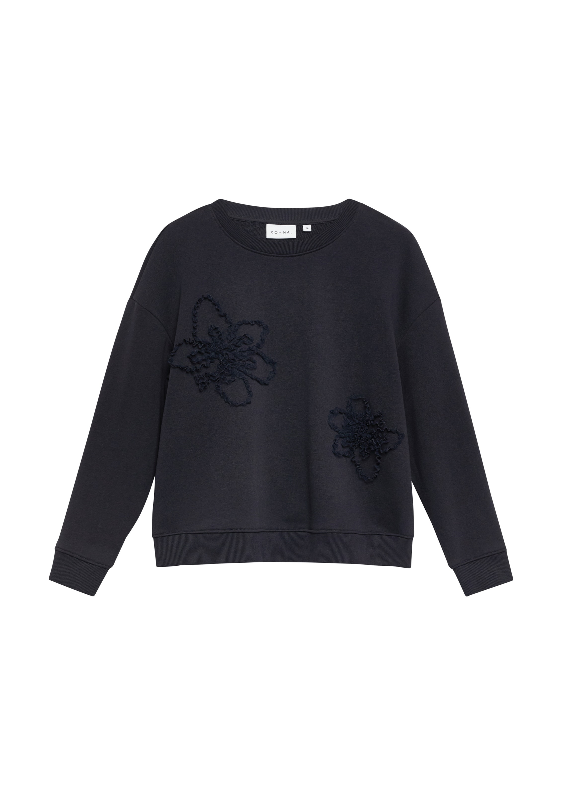 COMMA Sweatshirt in Blauw: voorkant