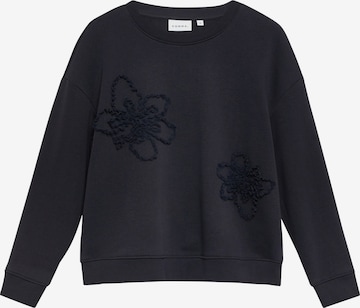 Sweat-shirt COMMA en bleu : devant