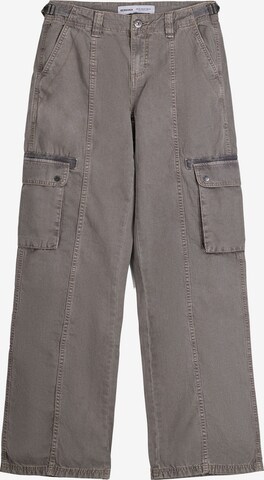 Pantalon cargo Bershka en gris : devant