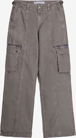 Loosefit Pantaloni cargo di Bershka in grigio: frontale