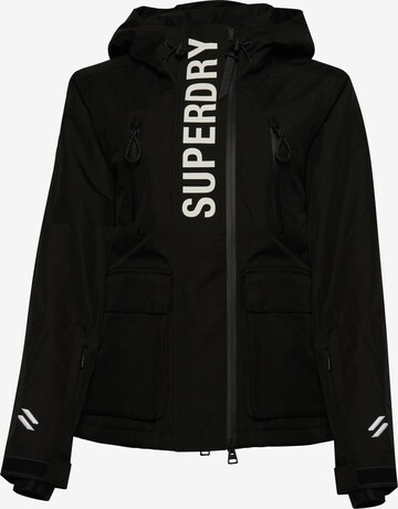 Superdry Outdoorjas in Zwart: voorkant