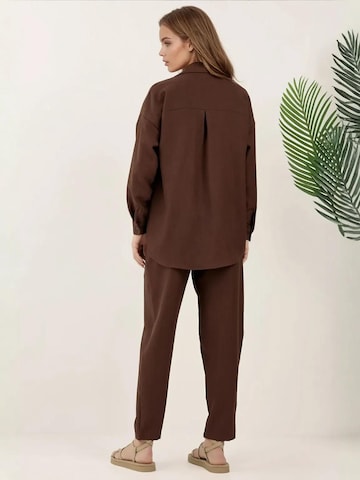 Bigdart - Calças de fato em castanho