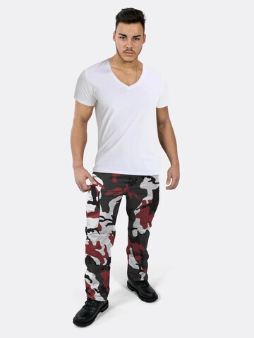 Regular Pantalon outdoor 'Trooper' normani en rouge