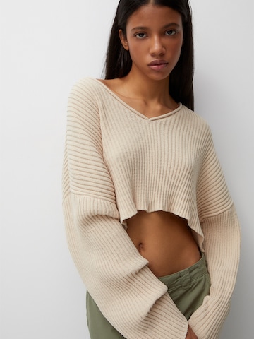 Pull&Bear Svetr – béžová