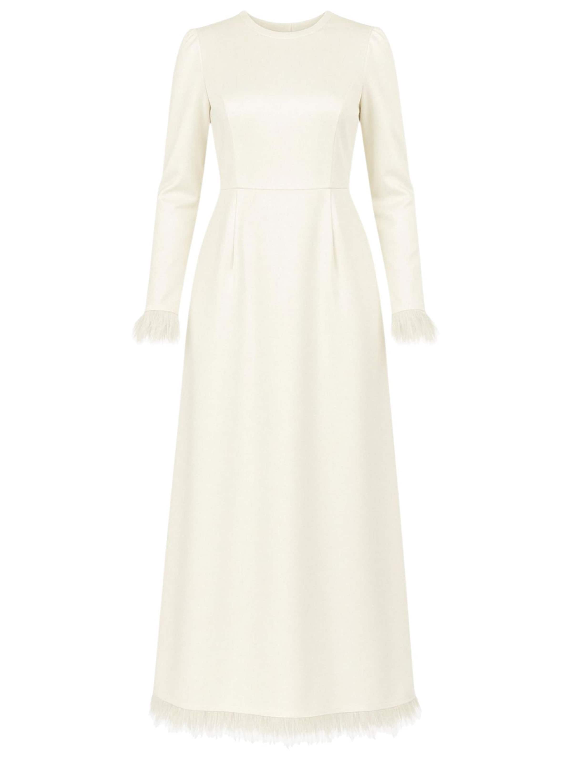 fashionshowcase Evening Dress 'Feather Grace' in White, Item view