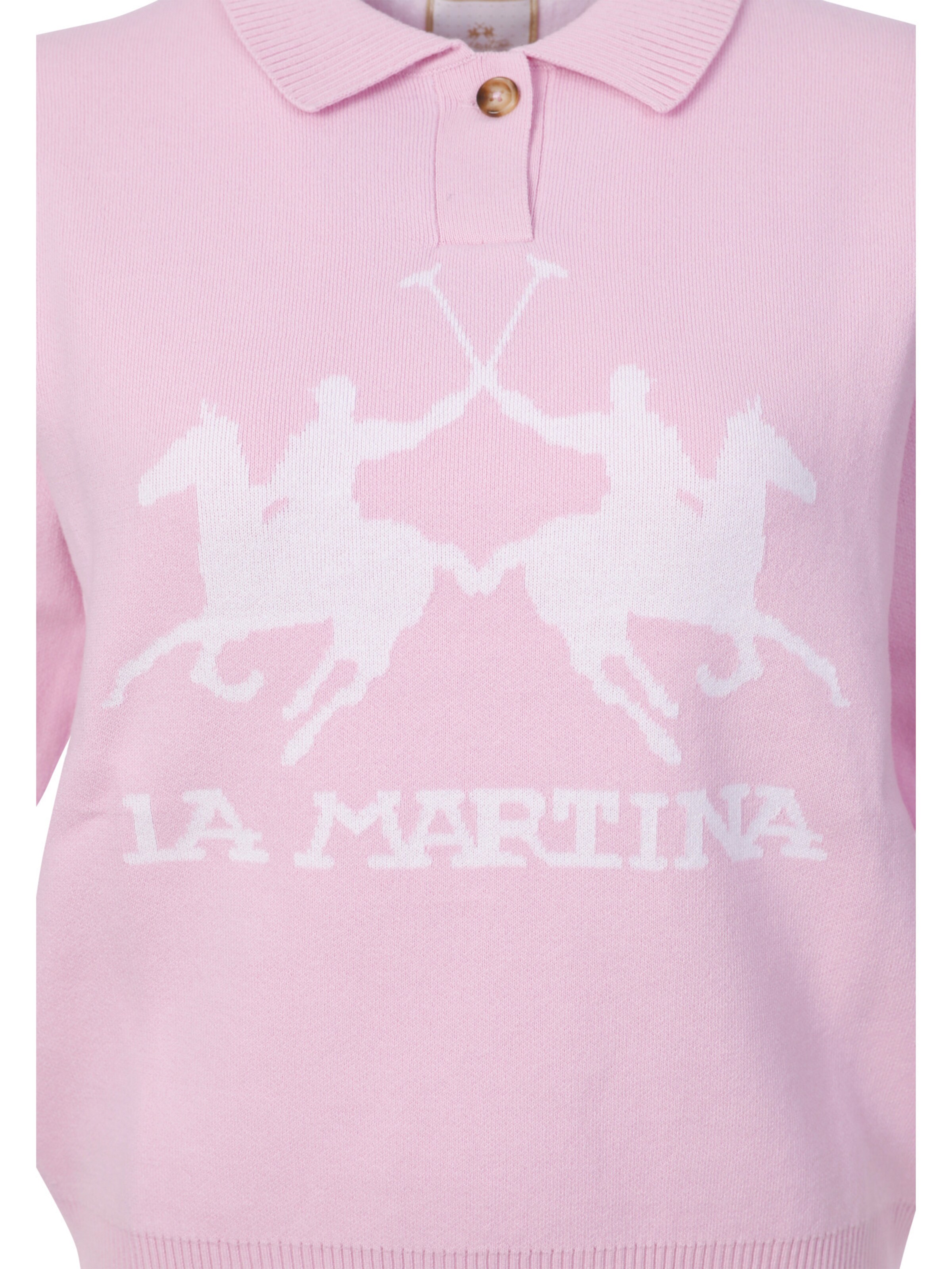 La Martina Poloshirt ' WCS003 ' in Pink