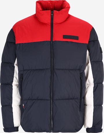 Tommy Hilfiger Big & Tall Winterjas 'New York' in Blauw: voorkant