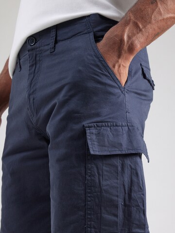 Regular Pantalon cargo QS en bleu