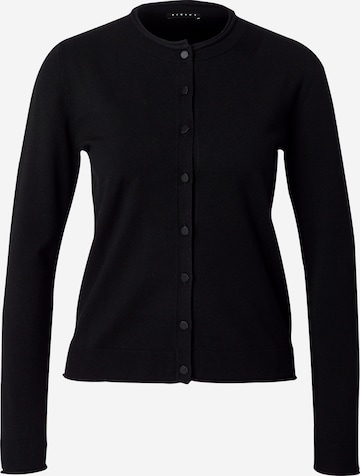 Sisley Knit Cardigan in Black: front