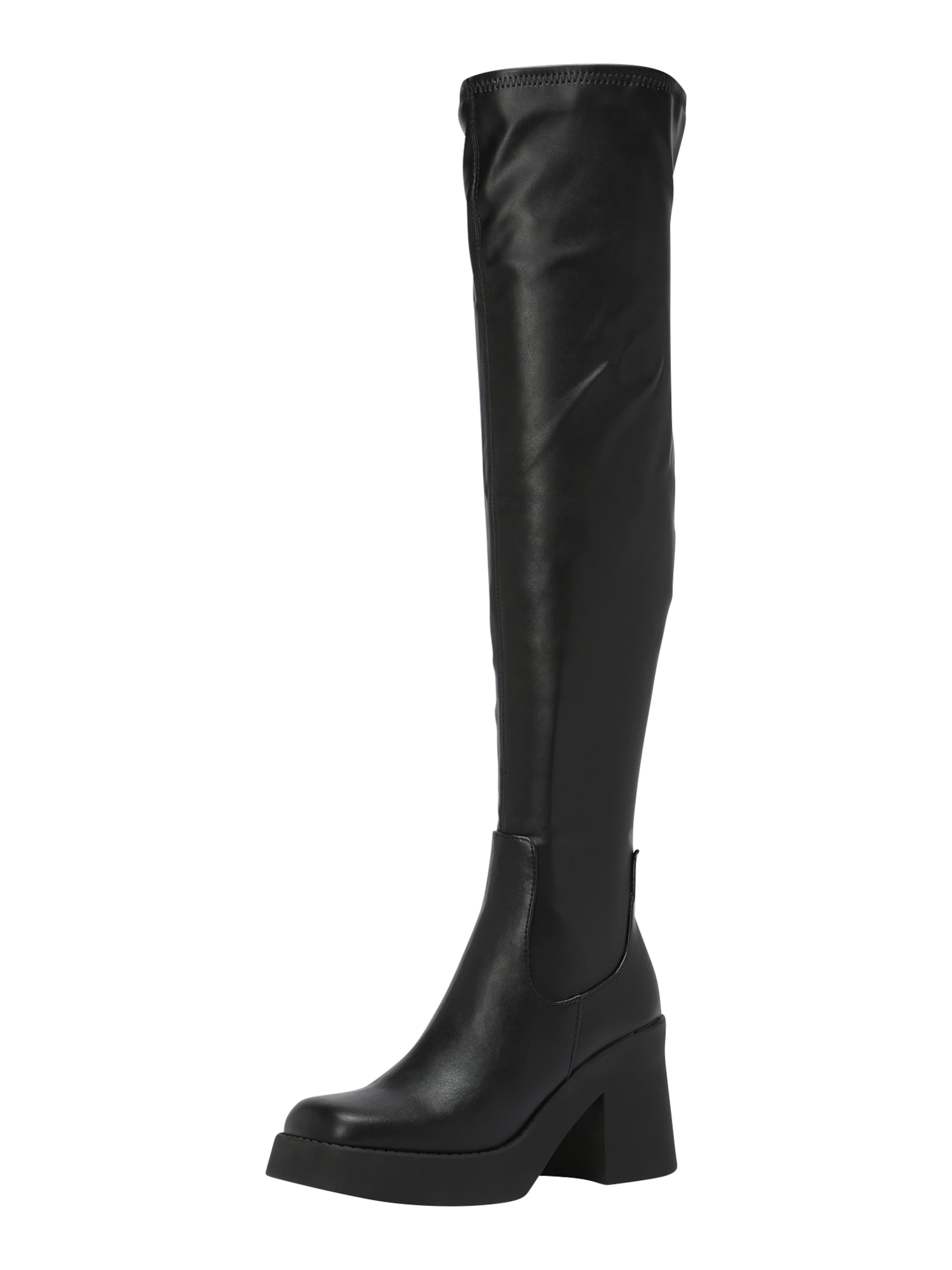 STEVE MADDEN Over the Knee Boots 'Seasons' in Black: front
