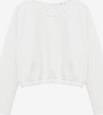 MANGOSweater majica 'NOA' - bijela boja: prednji dio