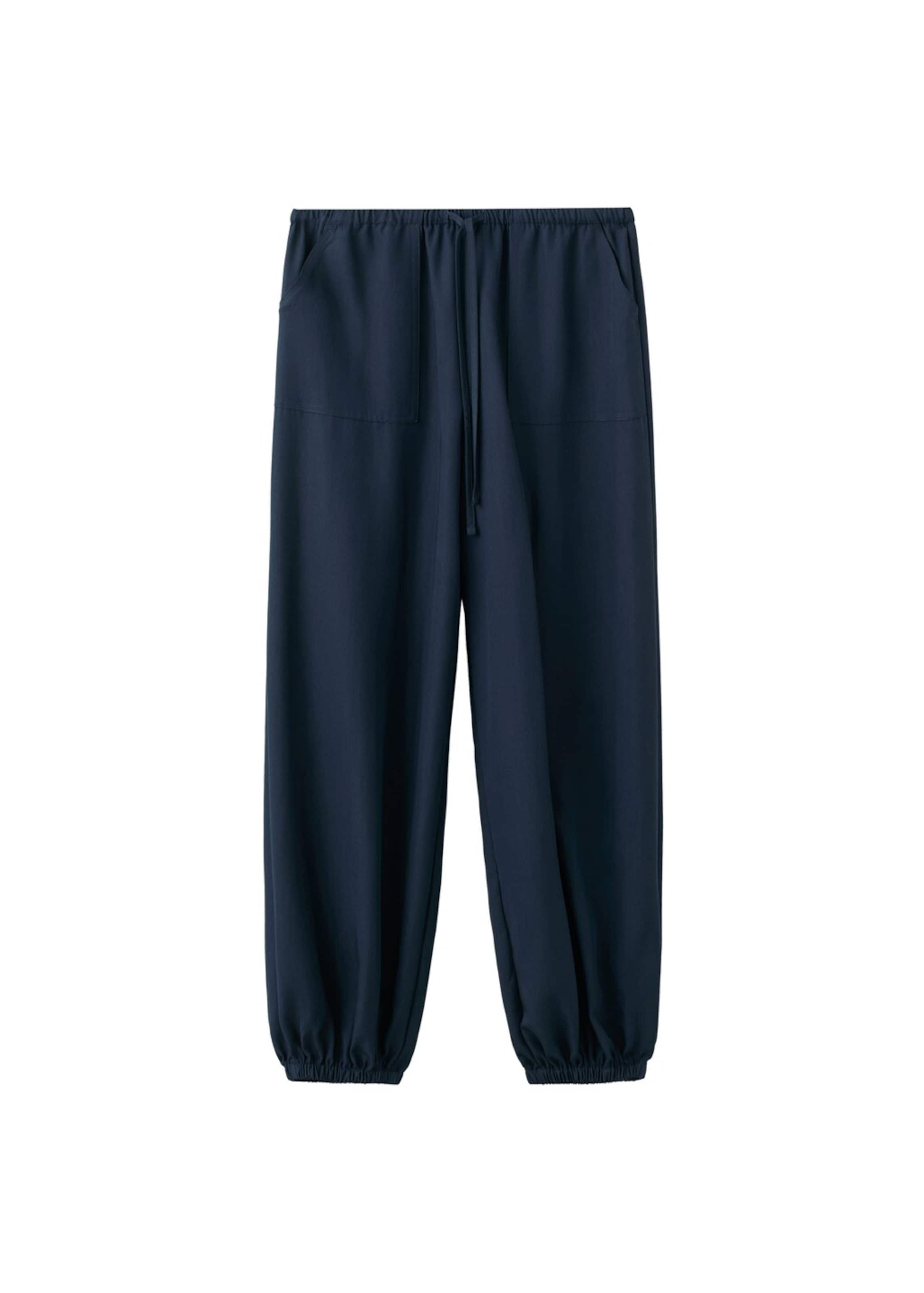 MANGO TEEN Baggy Pants 'Crabe' in Blue: front