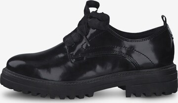 TAMARIS Fűzős cipő - fekete