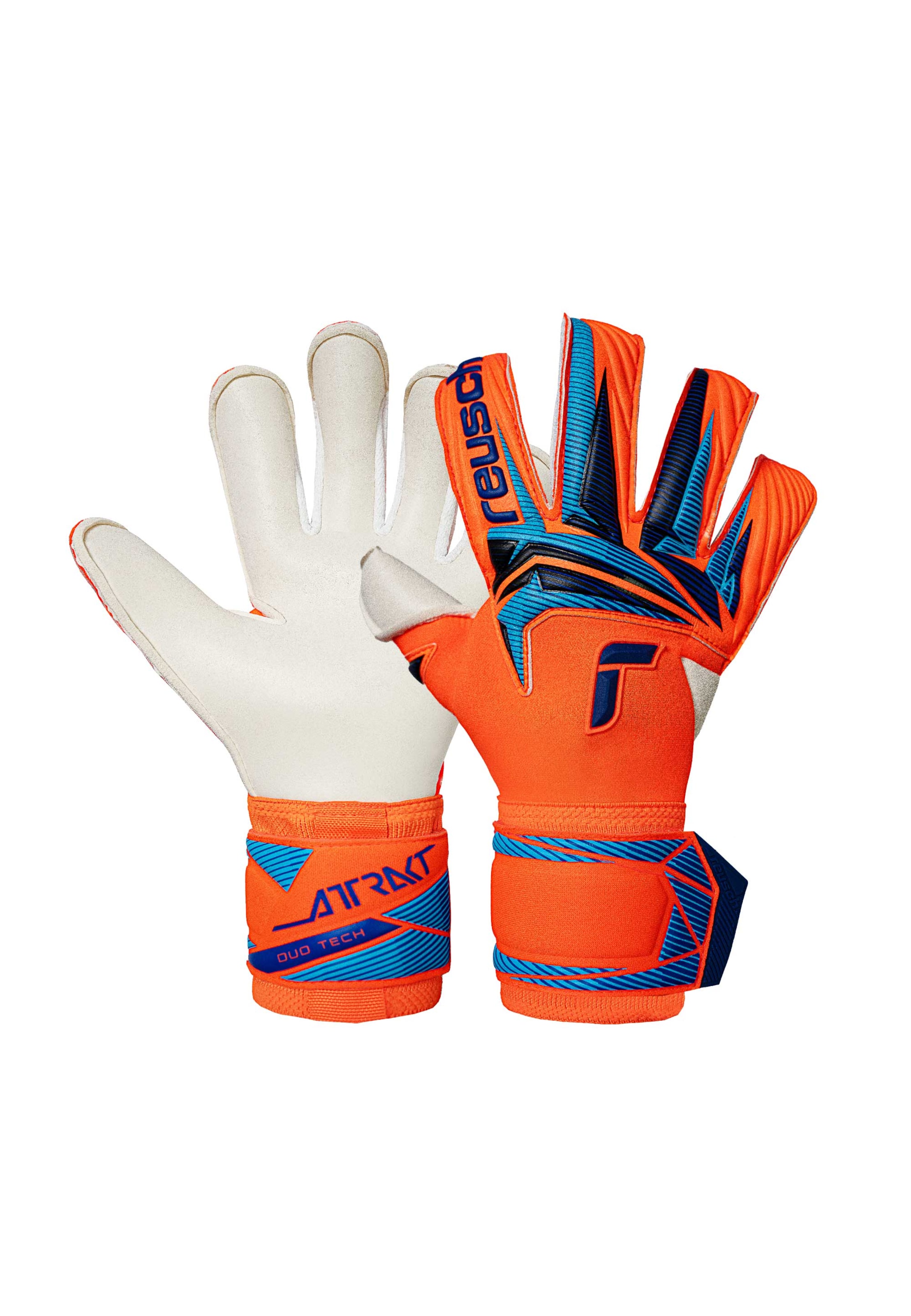 REUSCH Sporthandschoenen 'Attrakt Duo Evolution' in Blauw: voorkant