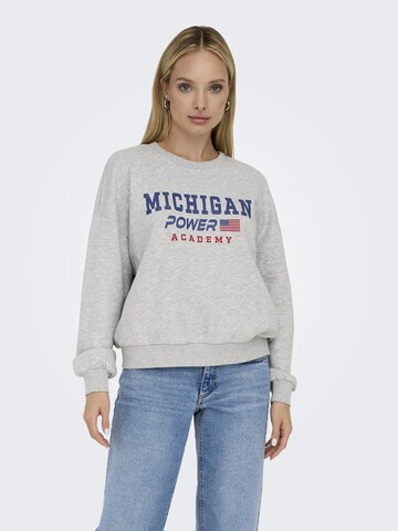 ONLY Sweatshirt 'TERESA' in Grau: predná strana