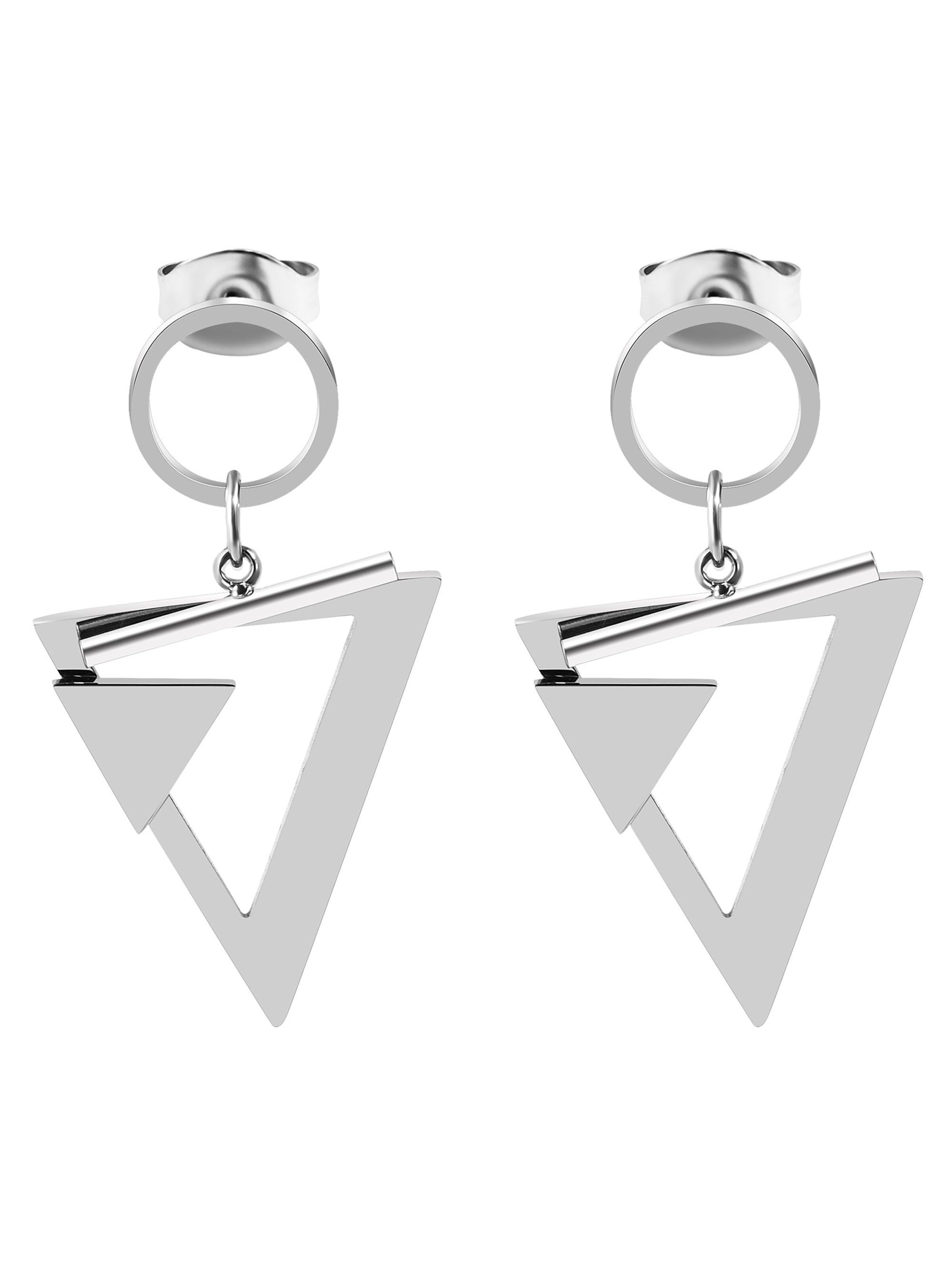 Akzent Earrings 'Jenessa, hautverträglich' in Silver: front