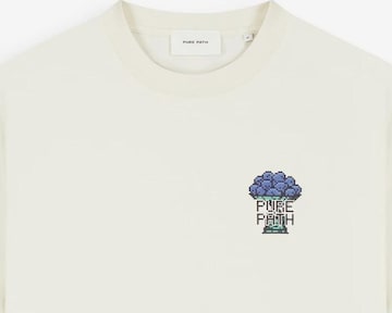 T-Shirt Pure Path en beige : devant