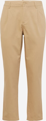 ABOUT YOU Regular Pleat-Front Pants 'Azad' in Beige: front